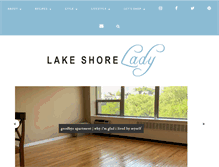 Tablet Screenshot of lakeshorelady.com